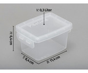 Betzold Aufbewahrungsbox 6 4 x 11 4 x 8 4 cm transparent weiß 2