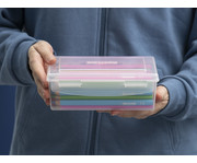 Betzold Aufbewahrungsbox 7 x 19 x 15 cm transparent weiß 4