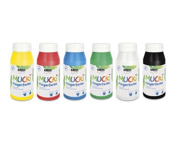 MUCKI Fingerfarben 6x 750 ml