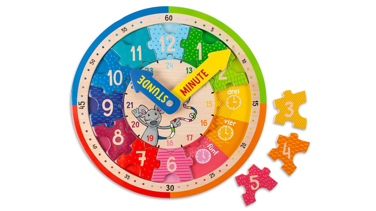 Spielerisch die uhr kennenlernen