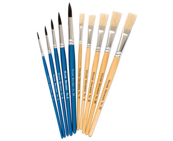 Betzold Haar und Borstenpinsel 10er Set