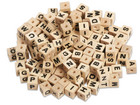 Buchstabenperlen aus Holz 300 Stück