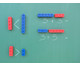 DICK-System Riesen-Steckwuerfel-Set magnetisch rot-blau-2