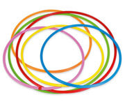 Betzold Gymnastik Reifen Regenbogen Set 6 Stück 1
