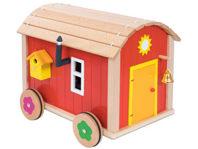 goki Puppenbauwagen mit Zubehör