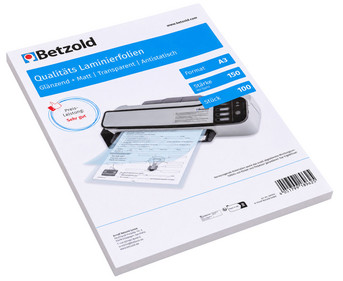Betzold Laminierfolien DIN A3 100 Stück glänzend oder matt