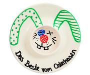 Eierbecher zum Selbstgestalten flach weiß 12 Stück 3