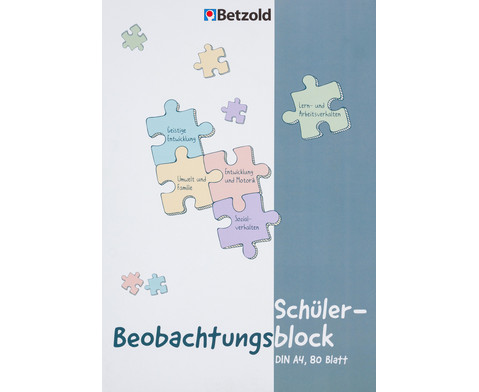 Betzold Schueler-Beobachtungsblock DIN A4 80 Blatt