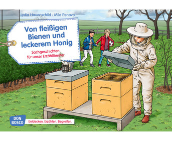 Von fleißigen Bienen und leckerem Honig Kamishibai Bildkartenset