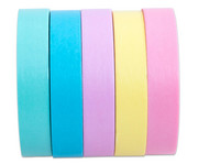 Washi Tape 5er Set uni pastell 3