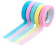 Washi Tape Set aus 5 Rollen Uni Pastell 1