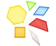 Betzold Transparente Pattern Blocks 360 Teile in Stapelbox 3