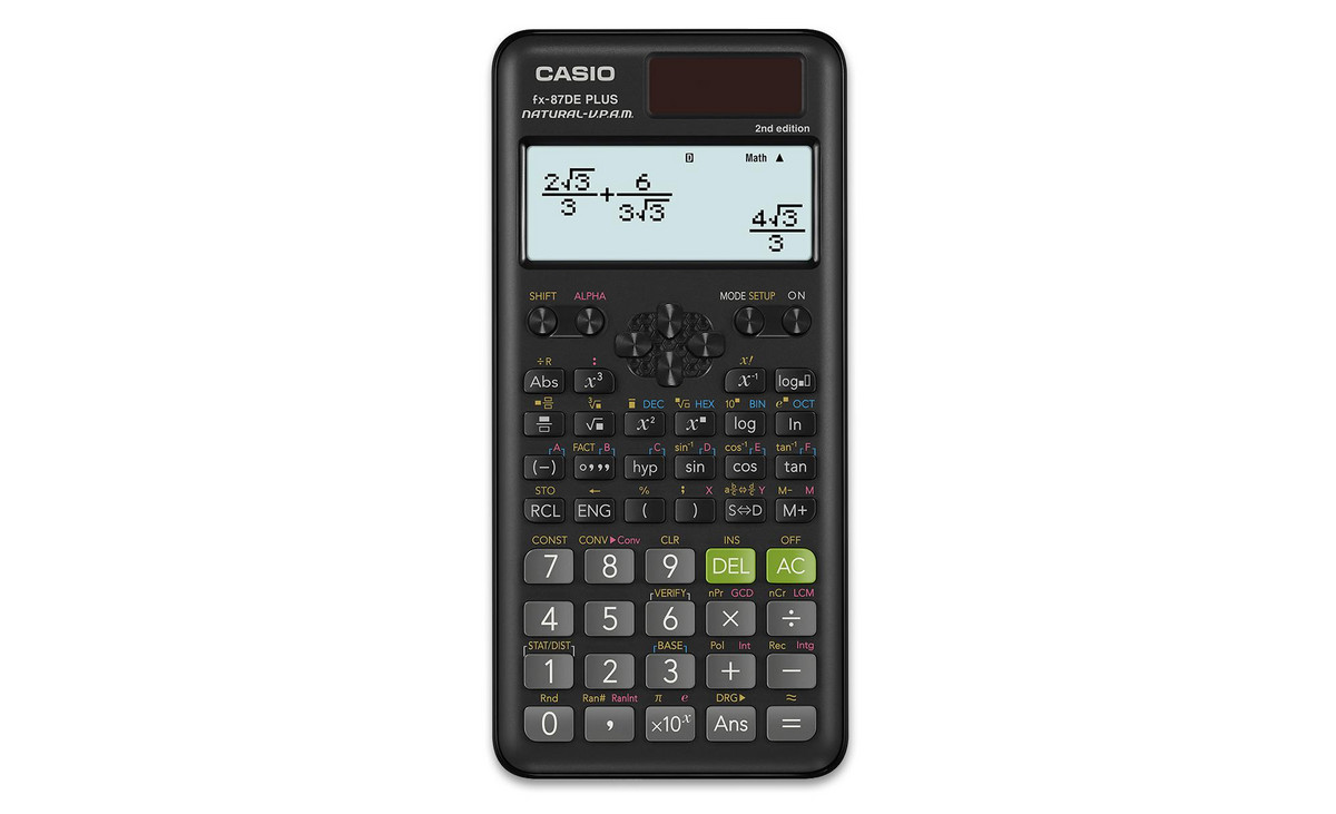 Casio fx-991ES PLUS-2 Wetenschappelijke Rekenmachine, Met 417 Functies En Display, 1,4 x 7,7 x 16,2 cm Casio fx-991ES PLUS-2 Wetenschappelijke Rekenmachine, Met 417 Functies En Display, 1,4 x 7,7 x 16,2 cm