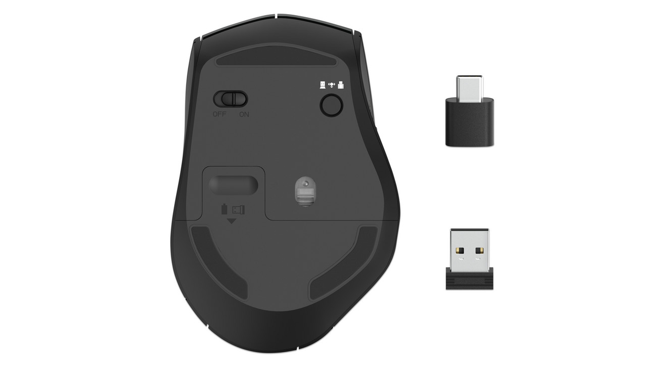 USB-C/USB-A hama „MW-600“ Dual-Modus mit 6-Tasten-Funkmaus, Optische