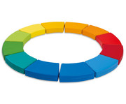 Sitzkissen Kreis Regenbogen 12 teilig 1