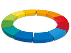 Sitzkissen Kreis Regenbogen 12 teilig