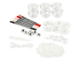 Foam Clay® Weihnachtskugeln-Bastelset