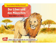 Der Löwe und das Mäuschen Kamishibai Bildkartenset 1