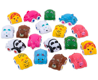 Spielautos Tiere 18 teilig
