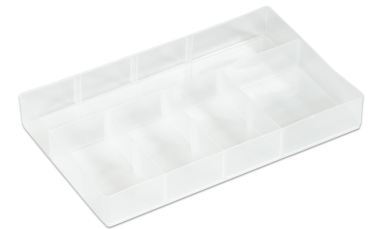 AllStore Kleiner transparenter Einsatz für 5,5 l Aufbewahrungsboxen