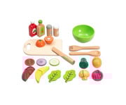 Salat Set aus Holz 29 teilig 1
