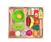 Salat Set aus Holz 29 teilig 5