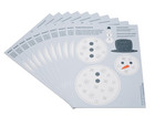 Prickel Vorlagen Schneemann 10 Stück