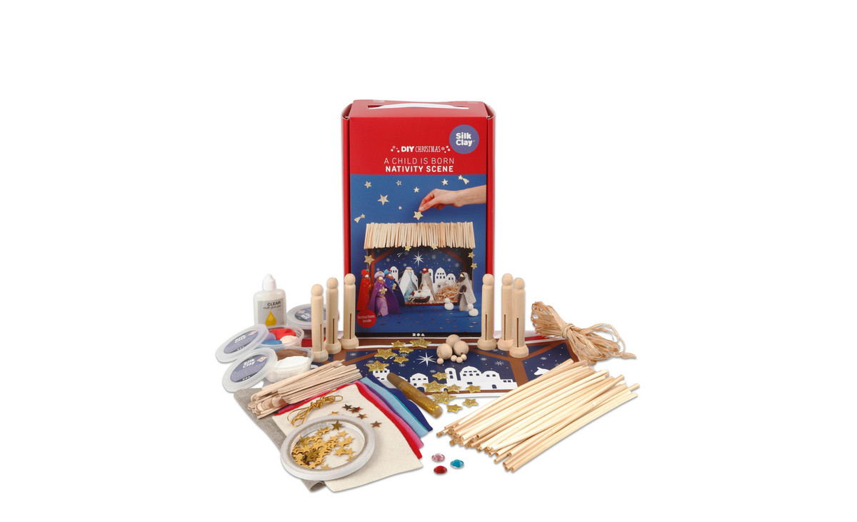 Weihnachtskrippen-Bastelset