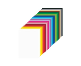 folia Tonkarton 180 g/m² DIN A4 500 Blatt 25 Farben