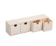 Schubladenbox aus Holz 4 Fächer 3