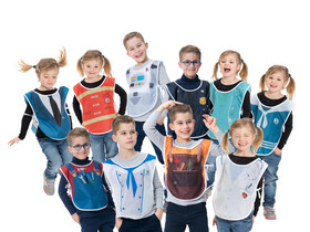 Kinder-Kostümwesten „Berufe", 10-tlg.