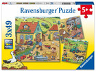 Ravensburger Puzzle Viel los auf dem Bauernhof 3er Set