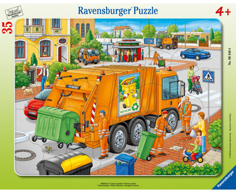 Ravensburger Rahmenpuzzle Müllabfuhr