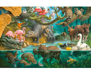 Puzzle Tierfamilien am Ufer 2
