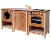Kinderküche Massivholz 3 teilig 1