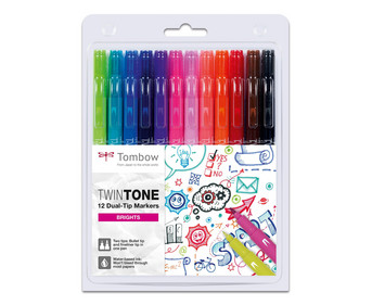 Tombow TwinTone Brights 12 Stück
