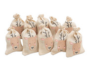 folia Jutesäckchen Rentier 10 Stück 2