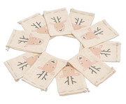 folia Jutesäckchen Rentier 10 Stück 5