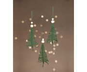 Bastelset Makramee Weihnachtsbaum Anhänger 6 Stück 2