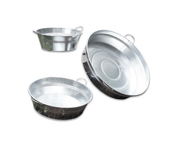 Metallwannen 3 teilig