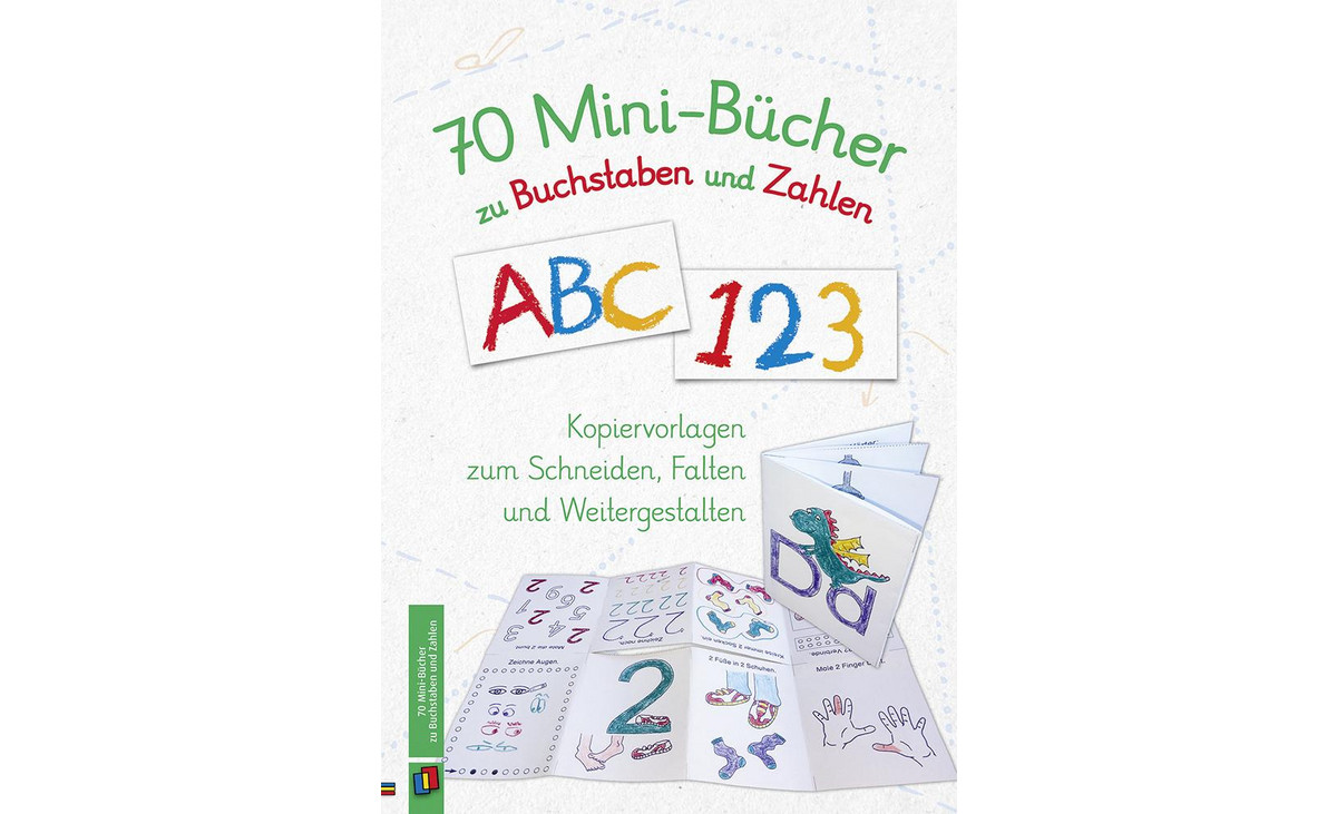 70 Minibücher zu Buchstaben und Zahlen