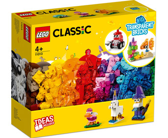LEGO® CLASSIC Kreativ Bauset mit durchsichtigen Steinen