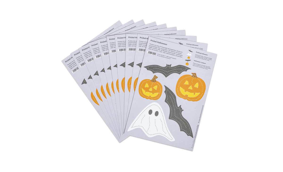 Prickelmobiles „Halloween“, 10 Stück