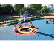 EUROTRAMP Bodentrampolin Kids Tramp Playground Loop mit Fallschutzplatten 2
