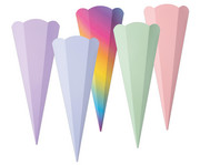 Geschwister Schultüten Rohlinge 5er Set pastell 1