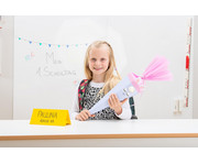 folia Schultüten Rohlinge für Geschwister 5er Set einer Farbe 5