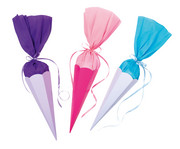 folia Schultüten Rohlinge 5er Set einer Farbe 4