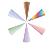 folia Schultüten Rohlinge 5er Set einer Farbe 2