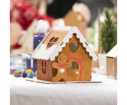 Bastelset Lebkuchen Teelichthaus 3 Stück 3