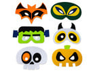 Halloween Masken aus Filz 6er Set